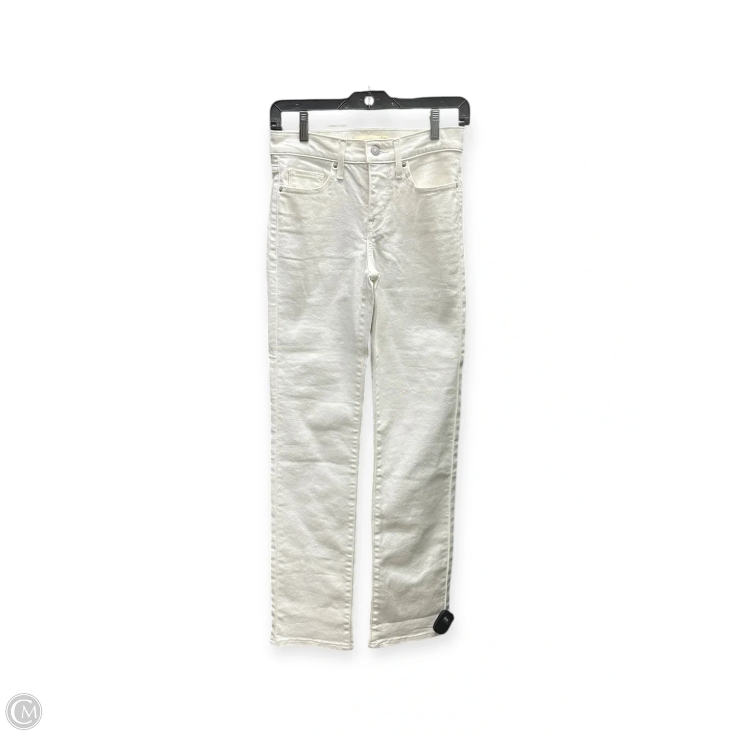 Jeans Straight By Levis In White, Size: 0