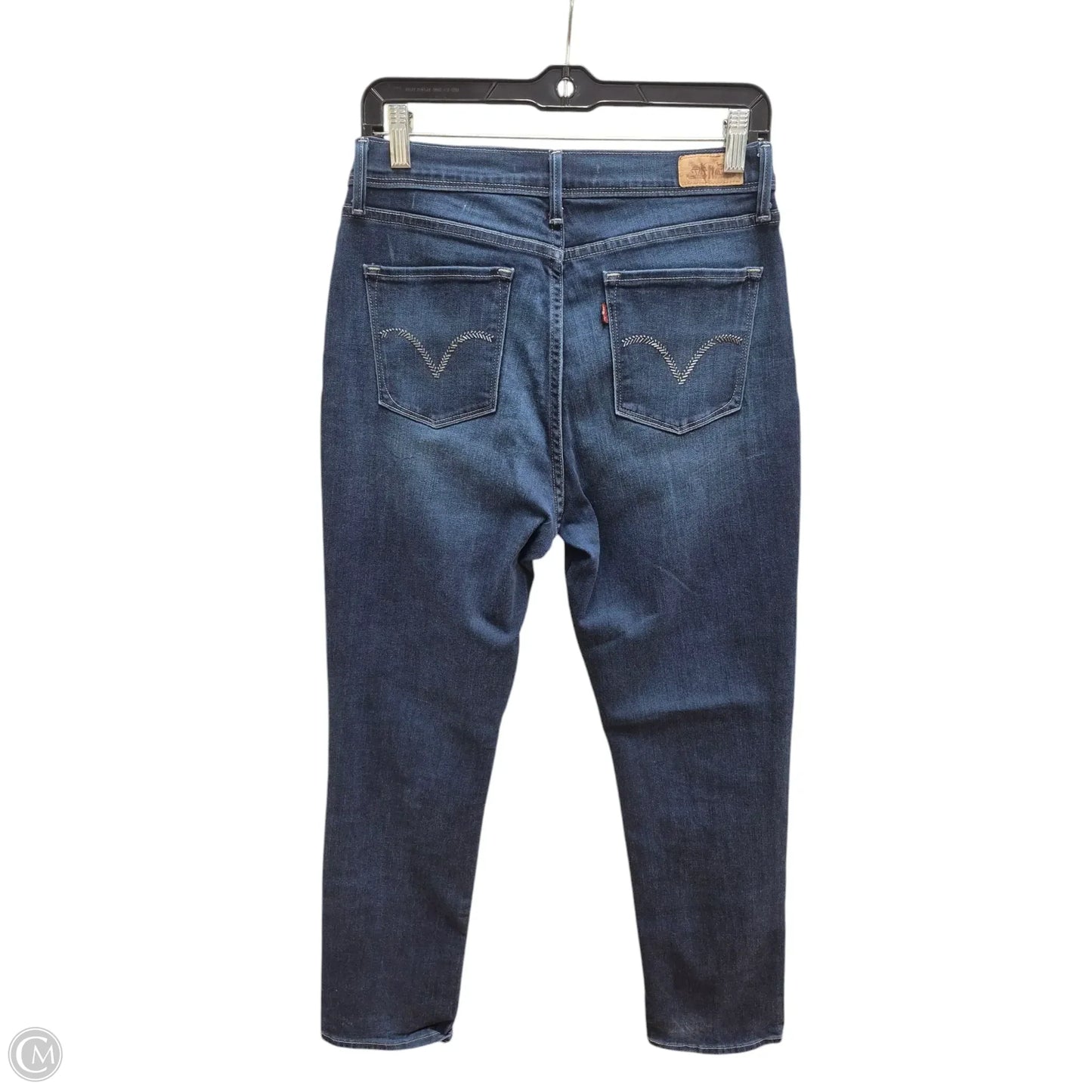 Jeans Skinny By Levis In Blue Denim, Size: 10