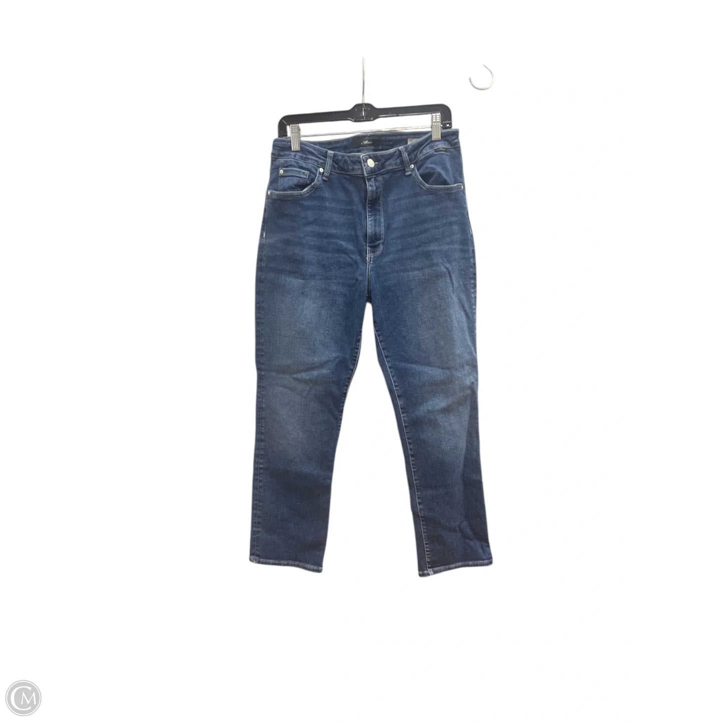 Jeans Straight By Mavi In Blue Denim, Size: 14