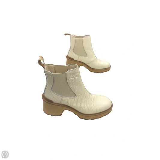 Boots Ankle Heels By Sorel In Cream, Size: 9