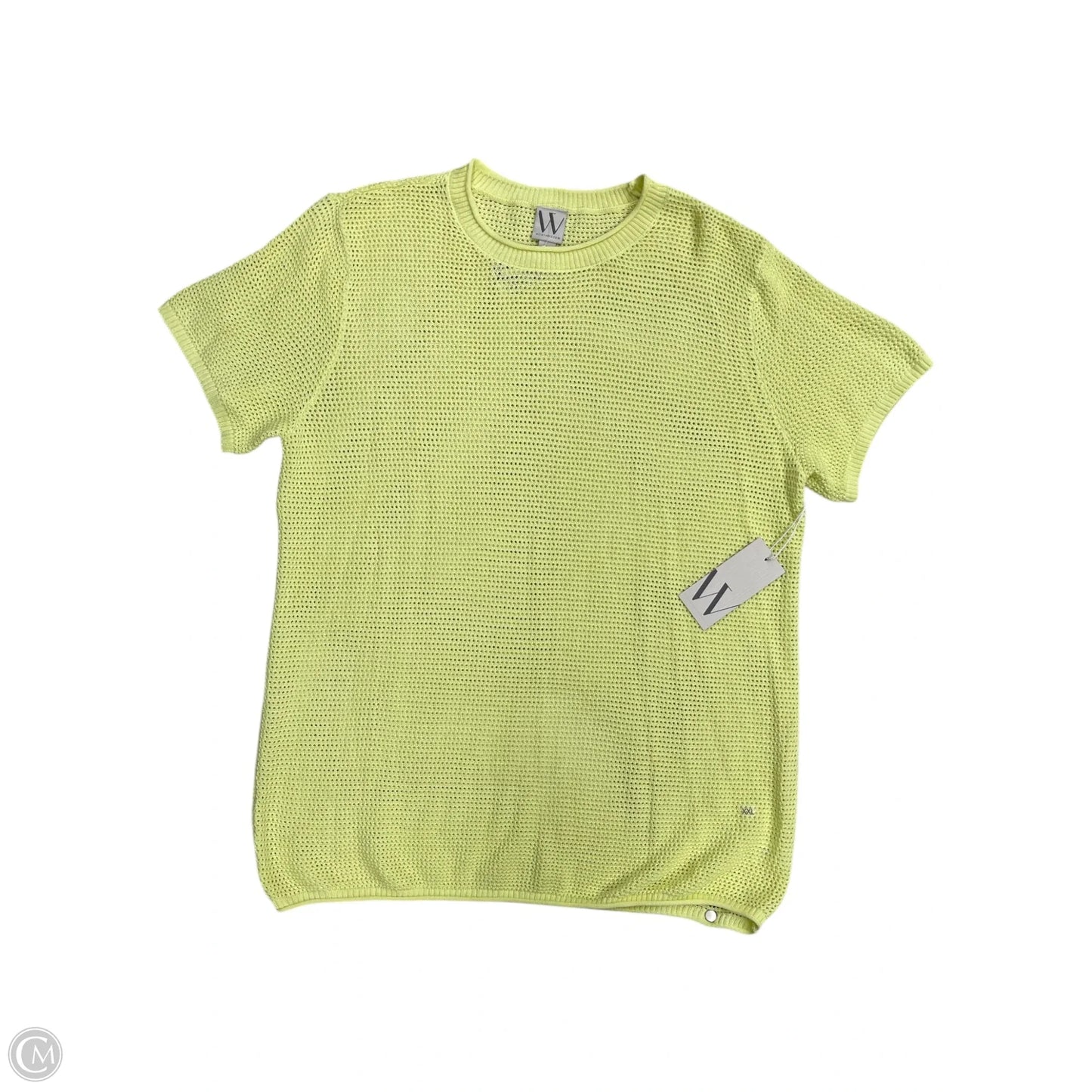 Top Short Sleeve By Clothes Mentor In Yellow, Size: Xxl