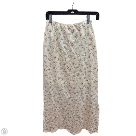 Skirt Maxi By Pink Rose In Floral Print, Size: L