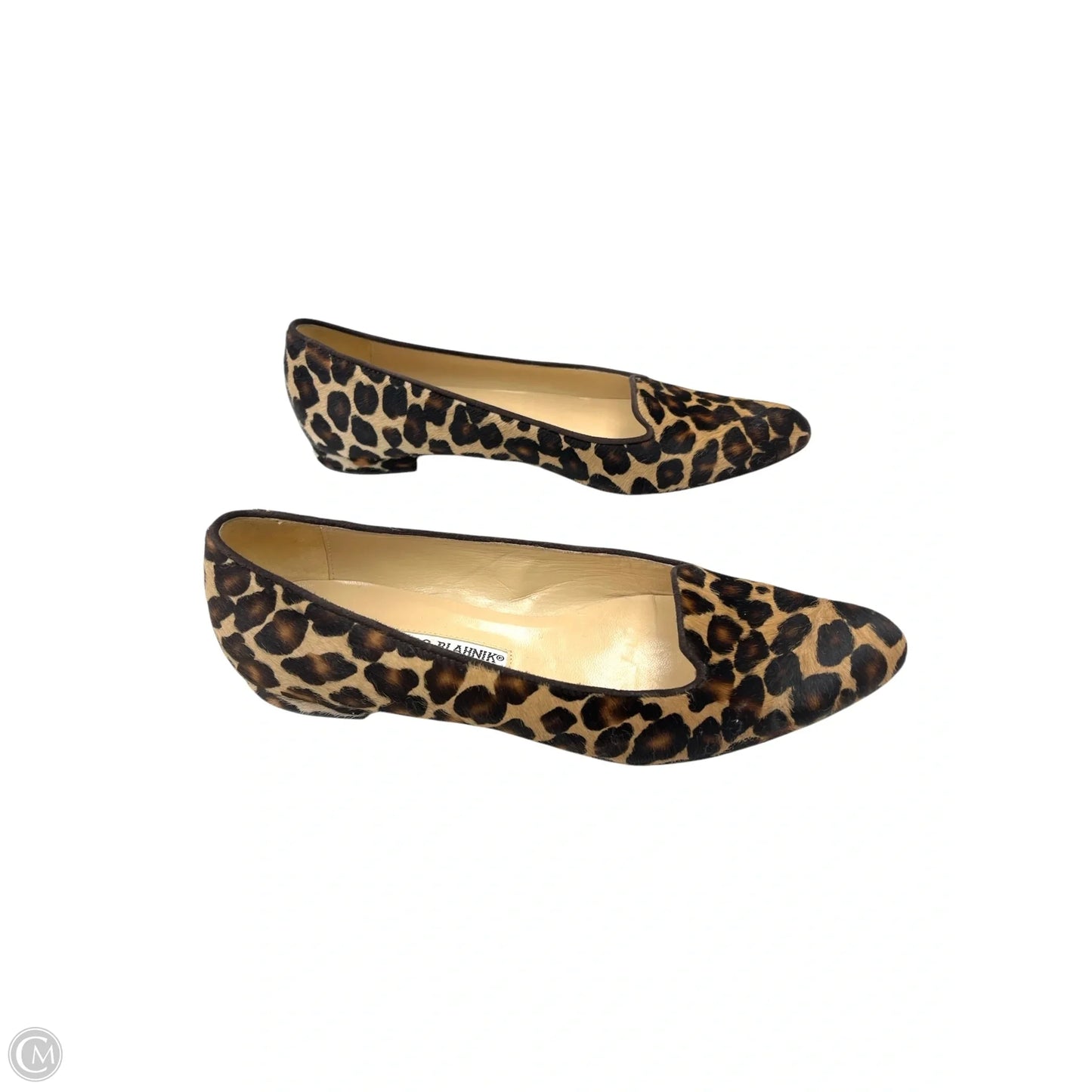 Shoes Luxury Designer By Manolo Blahnik In Animal Print, Size: 6