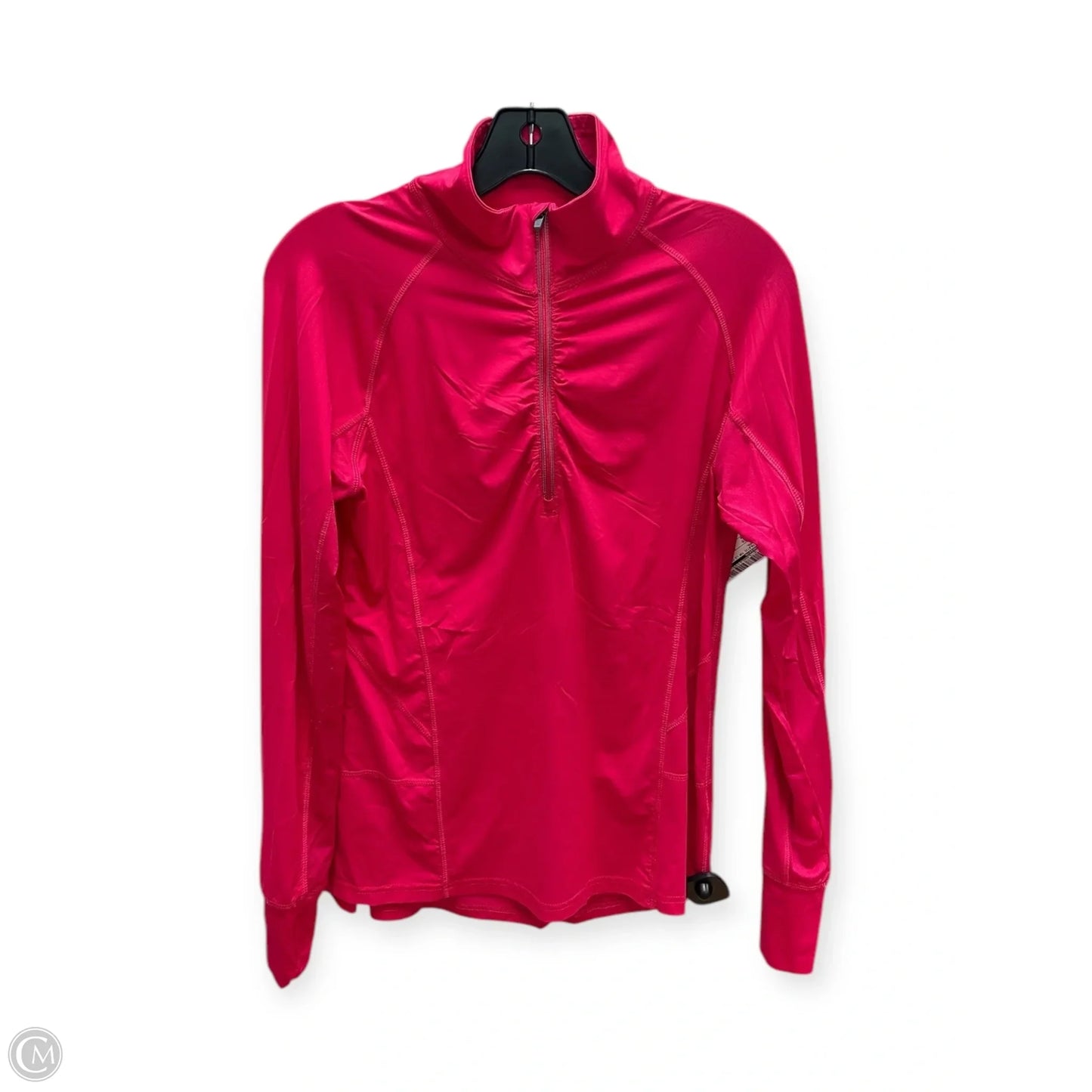 Athletic Top Long Sleeve Collar By Tangerine In Coral, Size: M