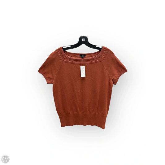 Top Short Sleeve By Ann Taylor In Orange, Size: L