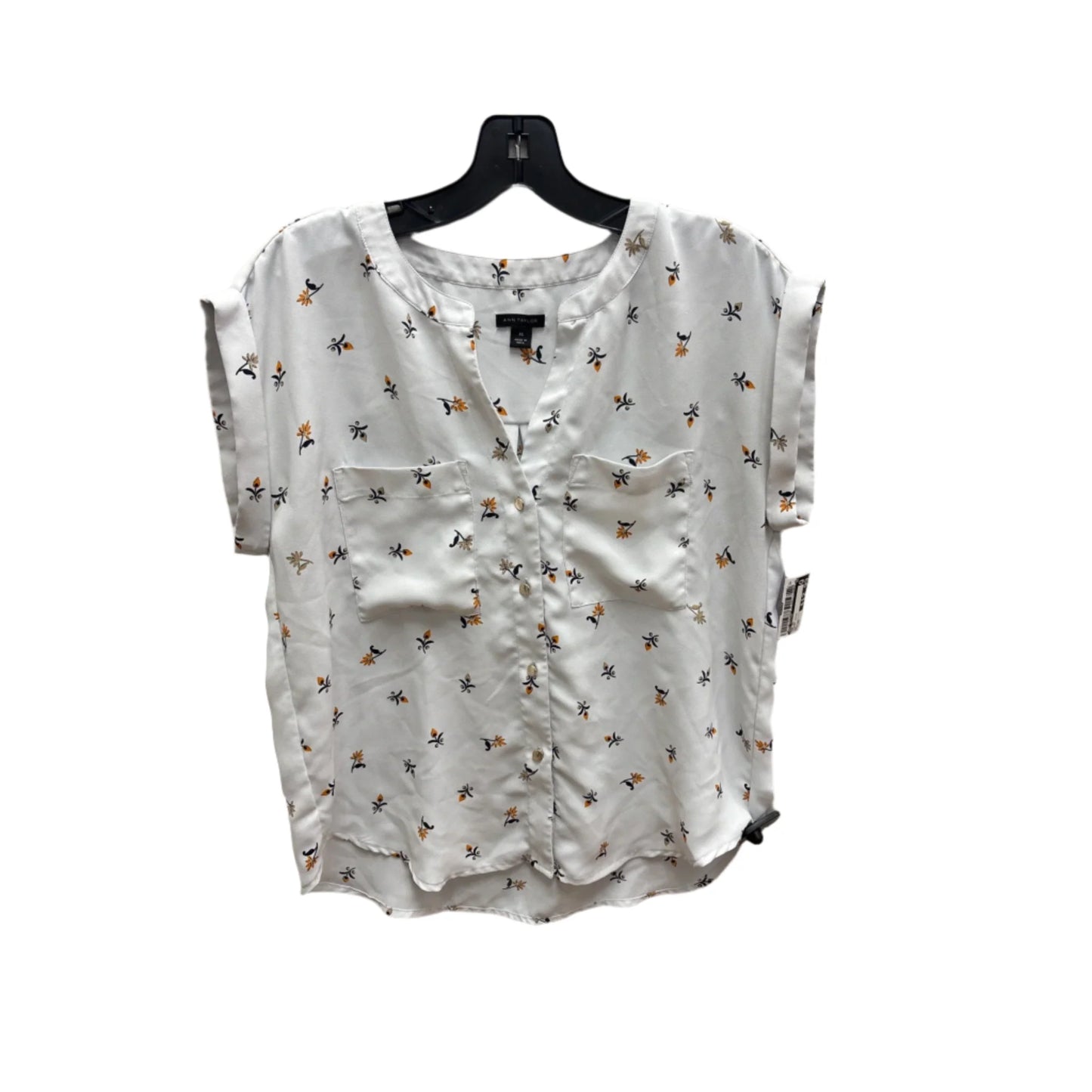 Top Short Sleeve By Ann Taylor In Floral Print, Size: Xs