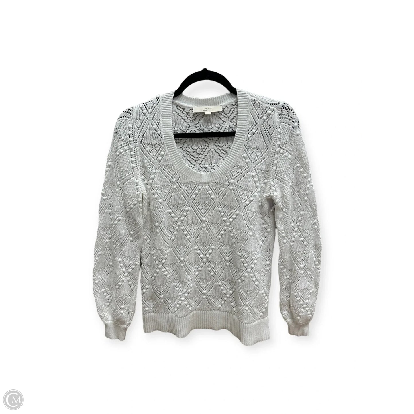 Sweater By Loft In White, Size: M