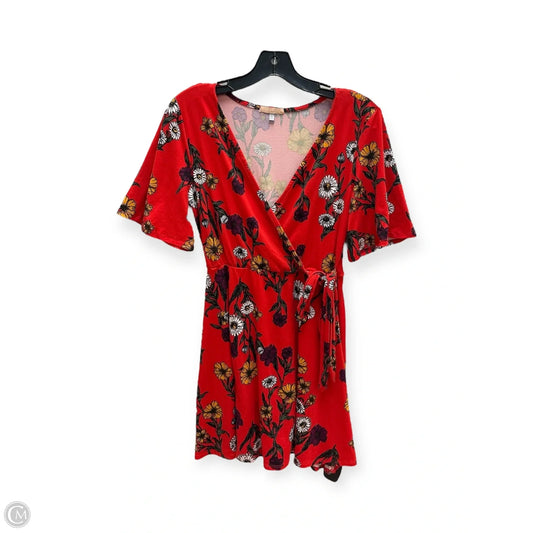 Dress Casual Short By Clothes Mentor In Red, Size: L