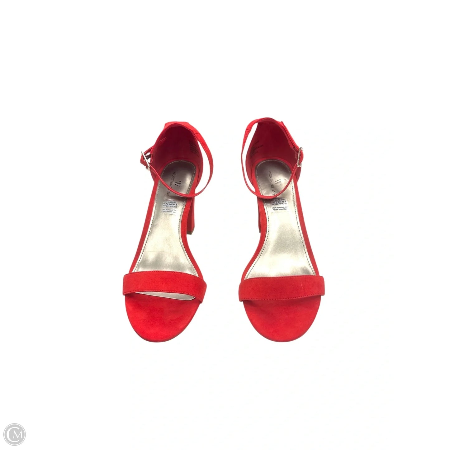 Shoes Heels Block By Worthington In Red, Size: 10
