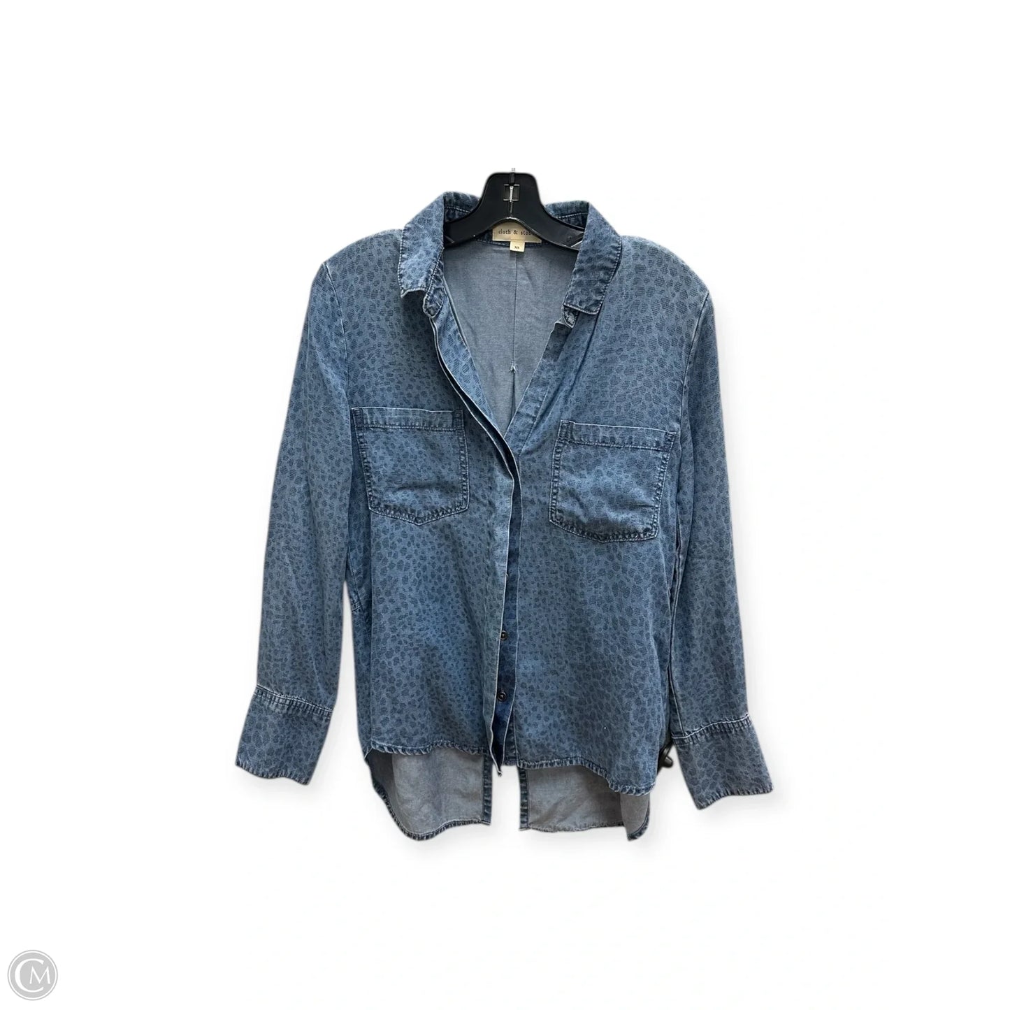 Top Long Sleeve By Cloth & Stone In Blue, Size: Xs