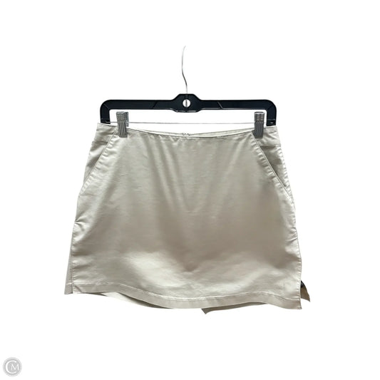 Athletic Skort By Adidas In Cream, Size: 6