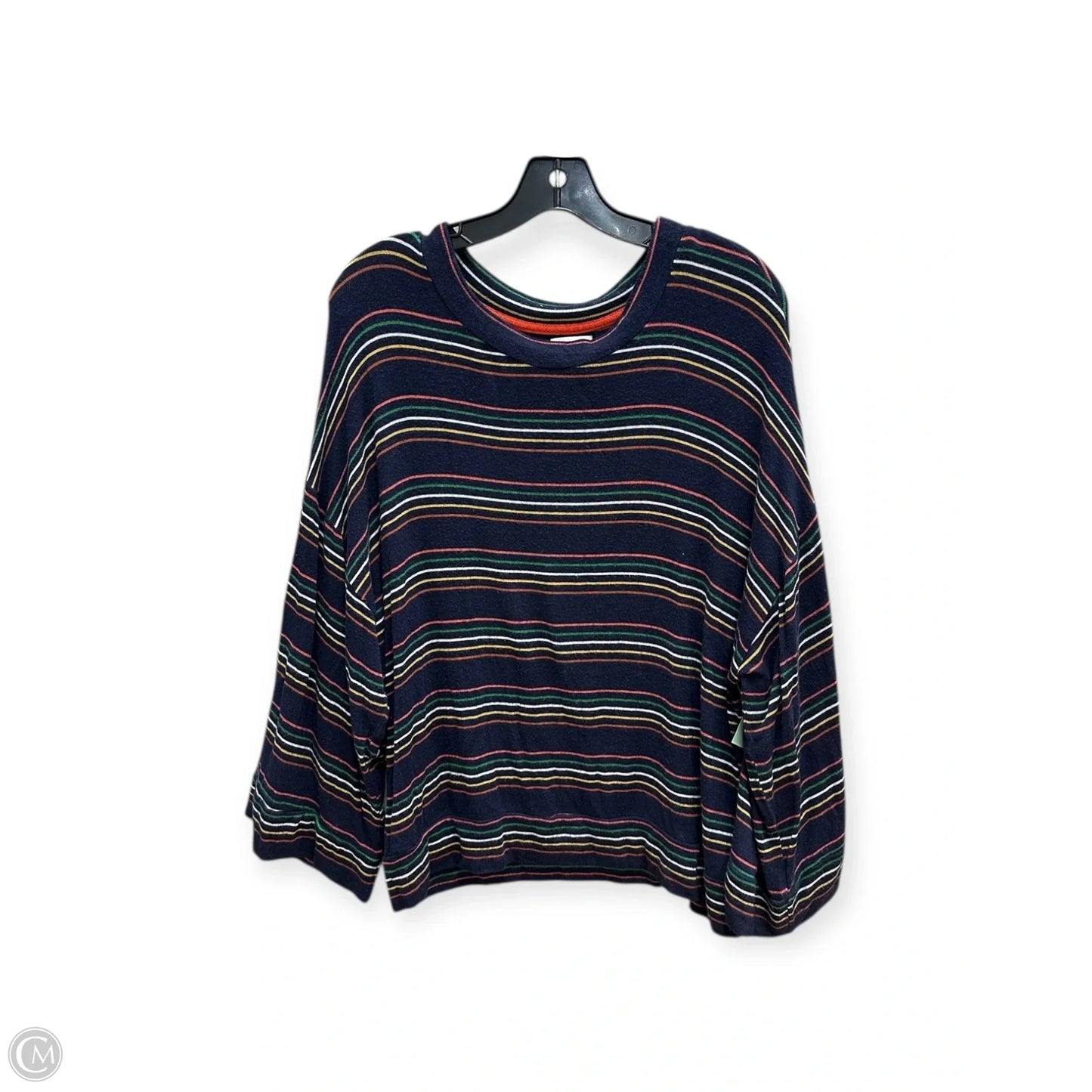 Top Long Sleeve By Sundry In Striped Pattern, Size: L