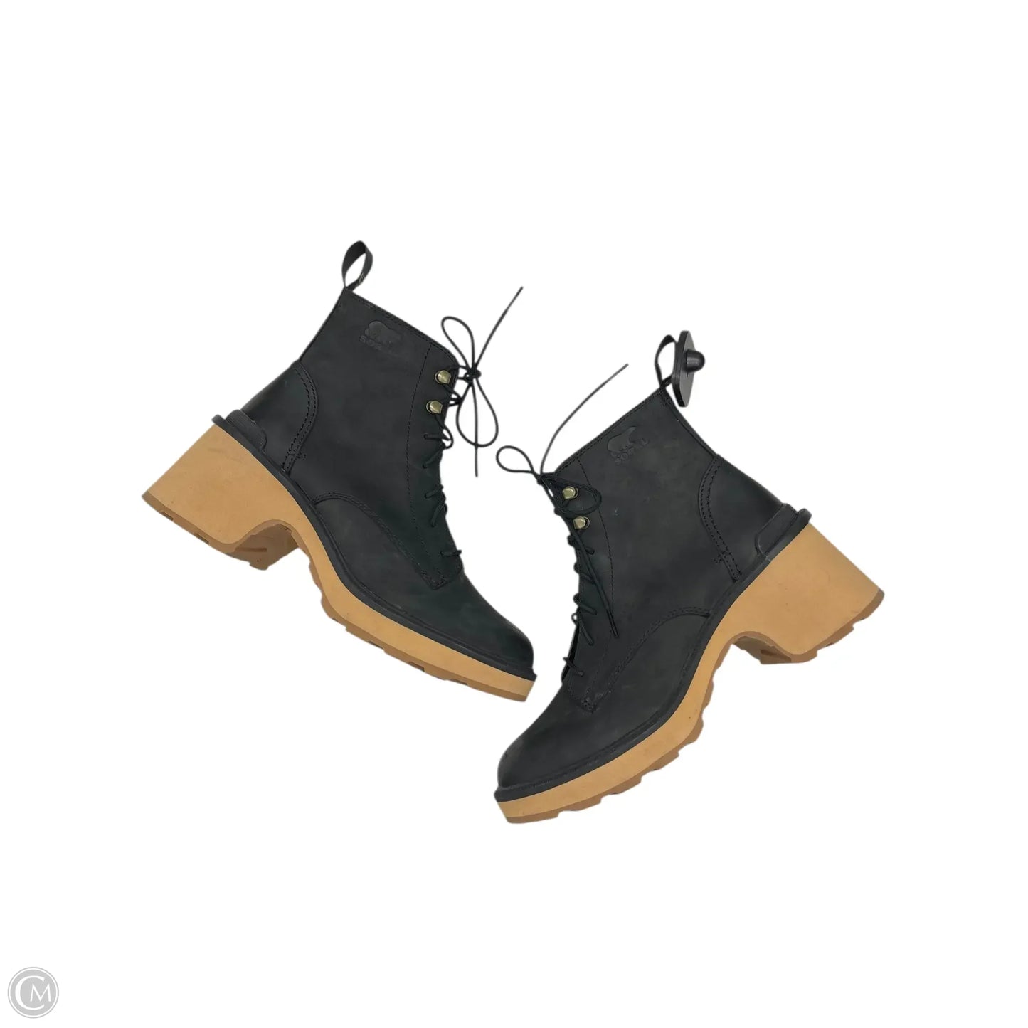 Boots Ankle Heels By Sorel In Black, Size: 8.5