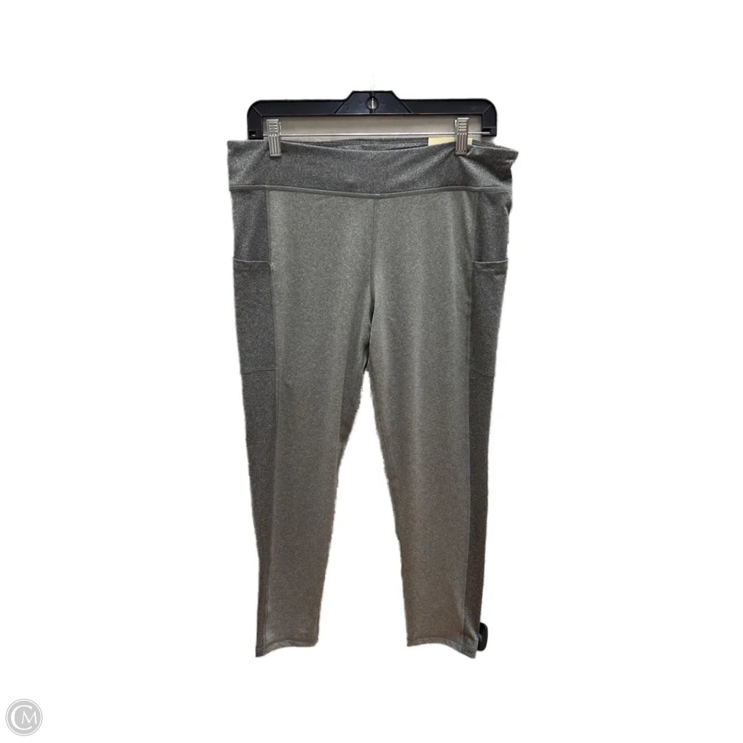 Athletic Leggings By Clothes Mentor In Grey, Size: Xl