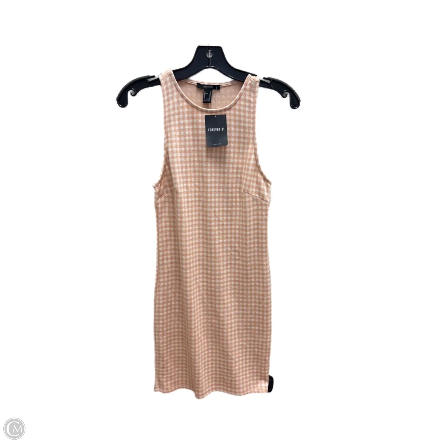 Dress Casual Short By Forever 21 In Orange & White, Size: M