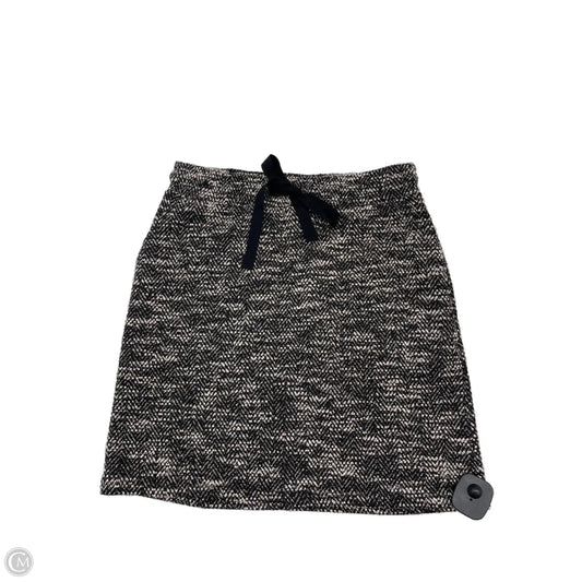 Skirt Mini & Short By Loft In Black & Cream, Size: Xsp
