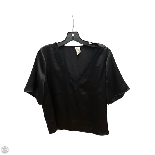 Top Short Sleeve By Joie In Black, Size: L