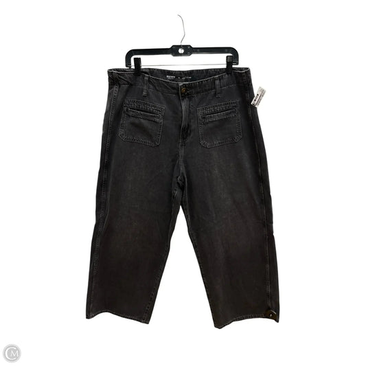 Jeans Wide Leg By Old Navy In Black, Size: 14
