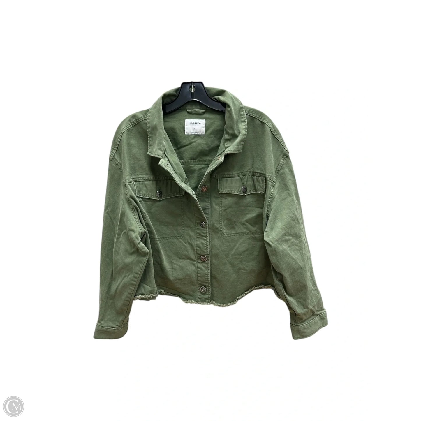 Jacket Denim By Old Navy In Green, Size: Xl