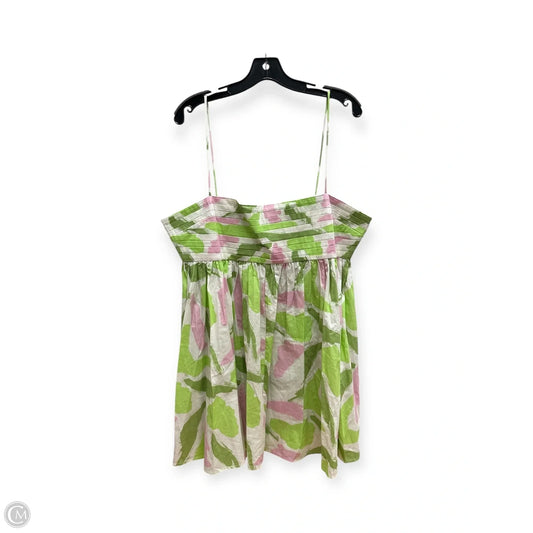 Dress Casual Short By Asos In Green & White, Size: 14