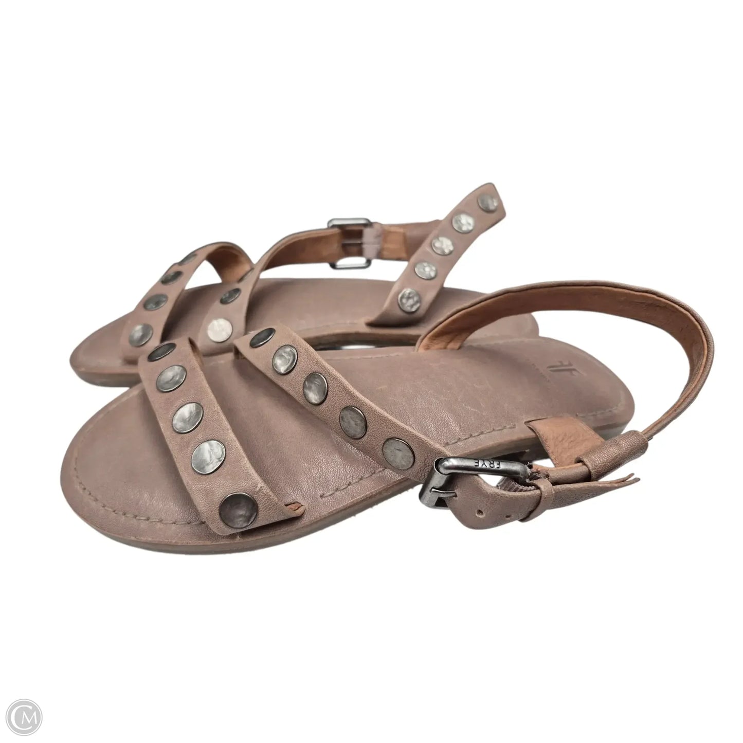 Sandals Designer By Frye In Brown, Size: 6.5