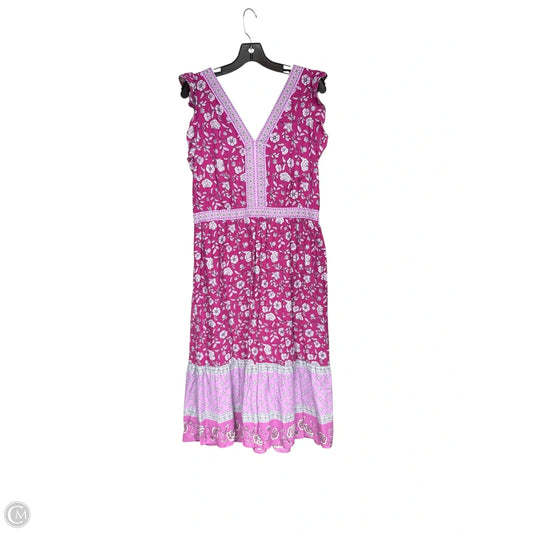 Dress Casual Maxi By Loft In Purple, Size: 12