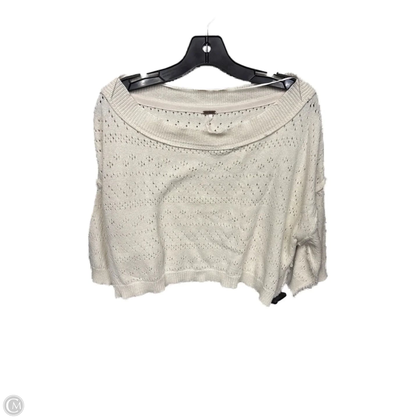 Top Short Sleeve By Free People In Cream, Size: S