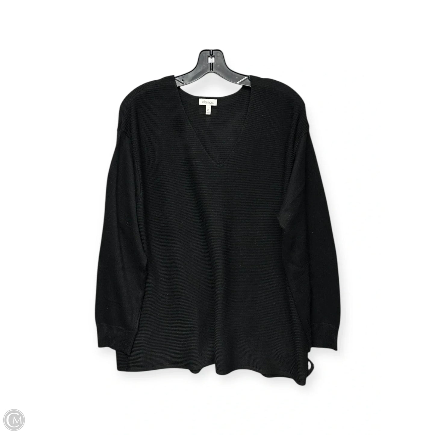 Sweater By Ella Moss In Black, Size: Xl