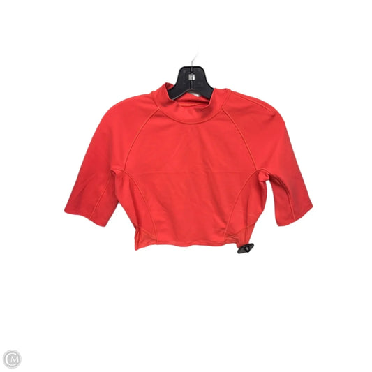 Athletic Top Short Sleeve By Lululemon In Coral, Size: S