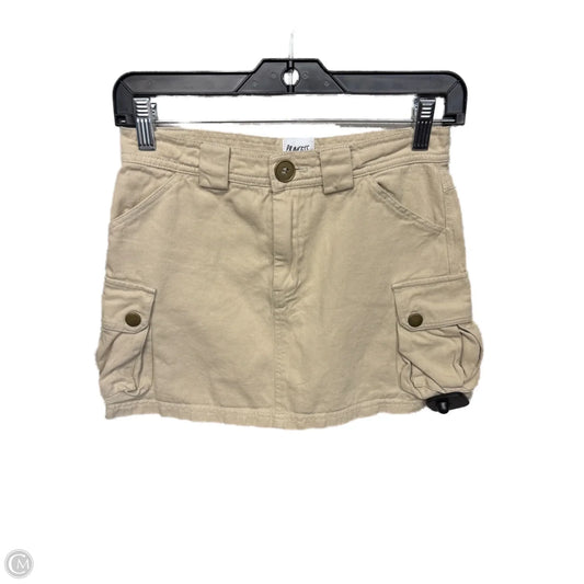 Skirt Mini & Short By Clothes Mentor In Tan, Size: 0