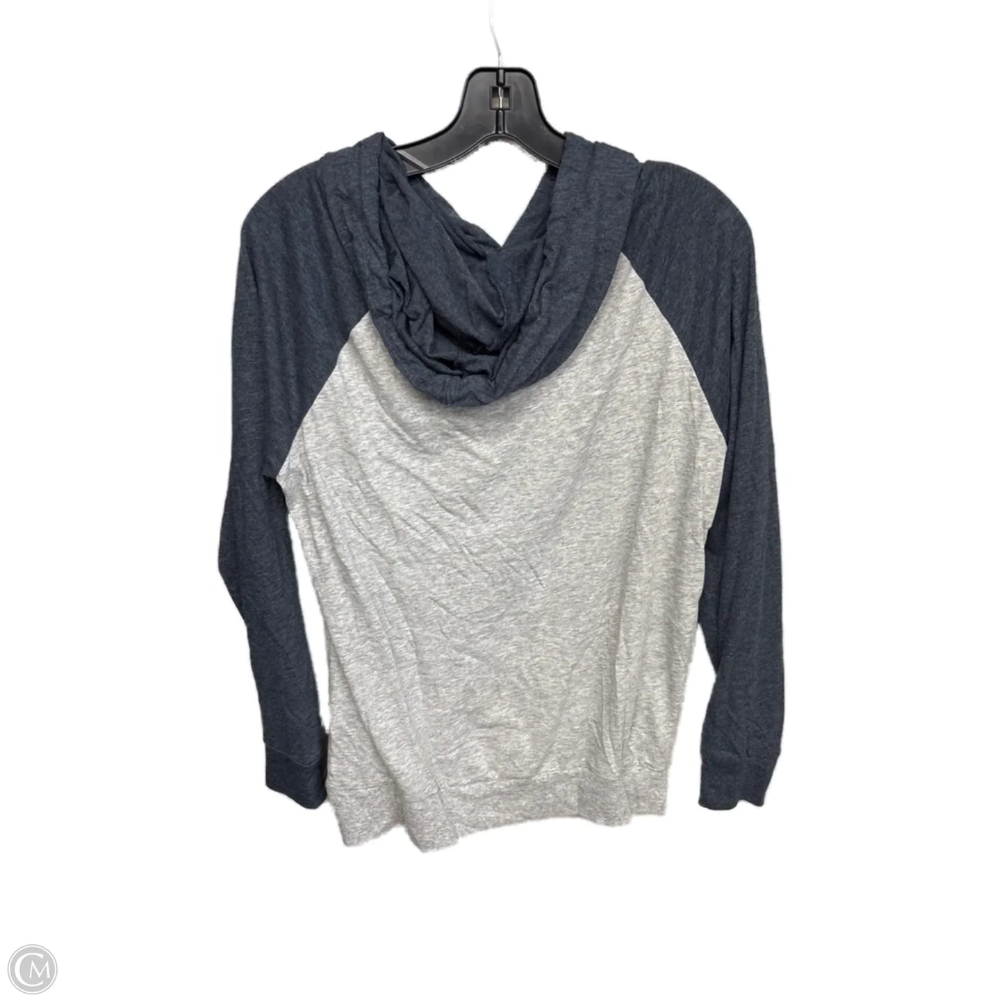 Athletic Top Long Sleeve Hoodie By Clothes Mentor In Grey, Size: L