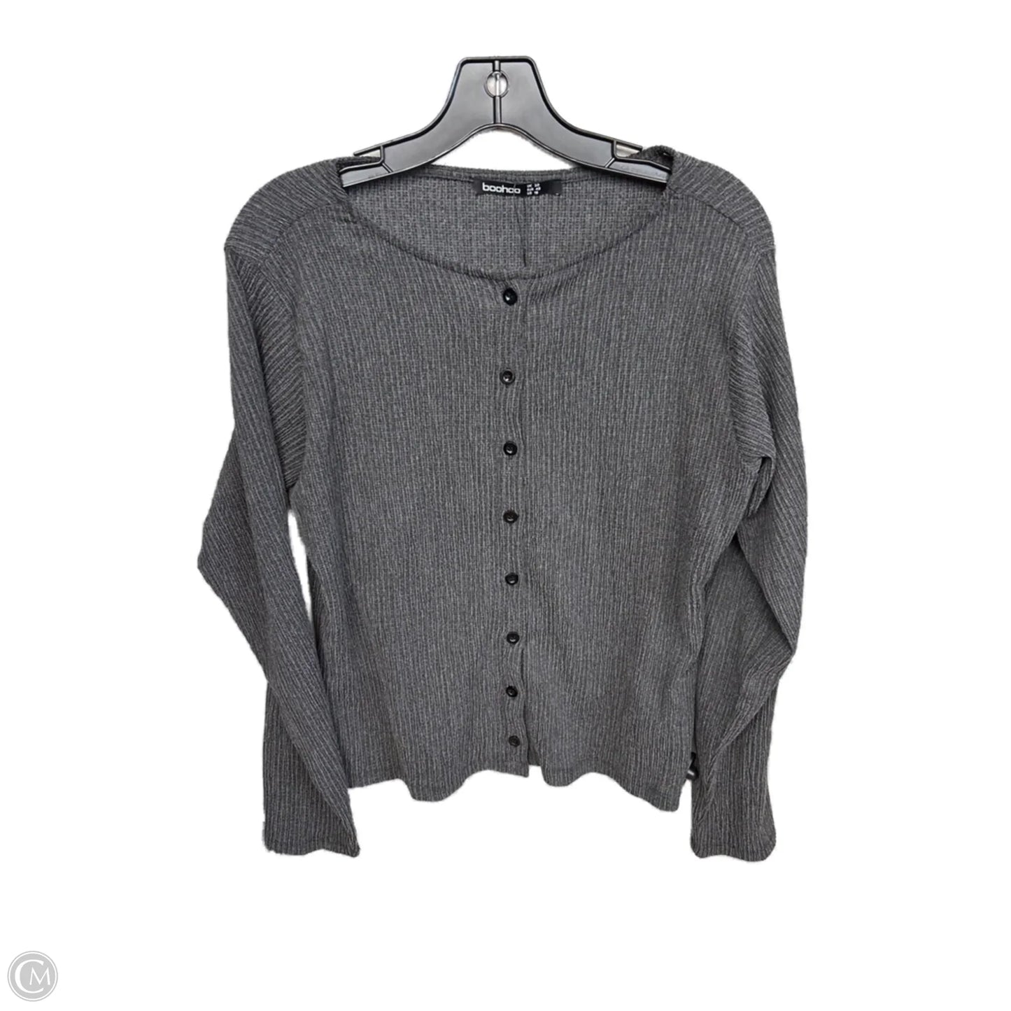 Cardigan By Clothes Mentor In Grey, Size: 16
