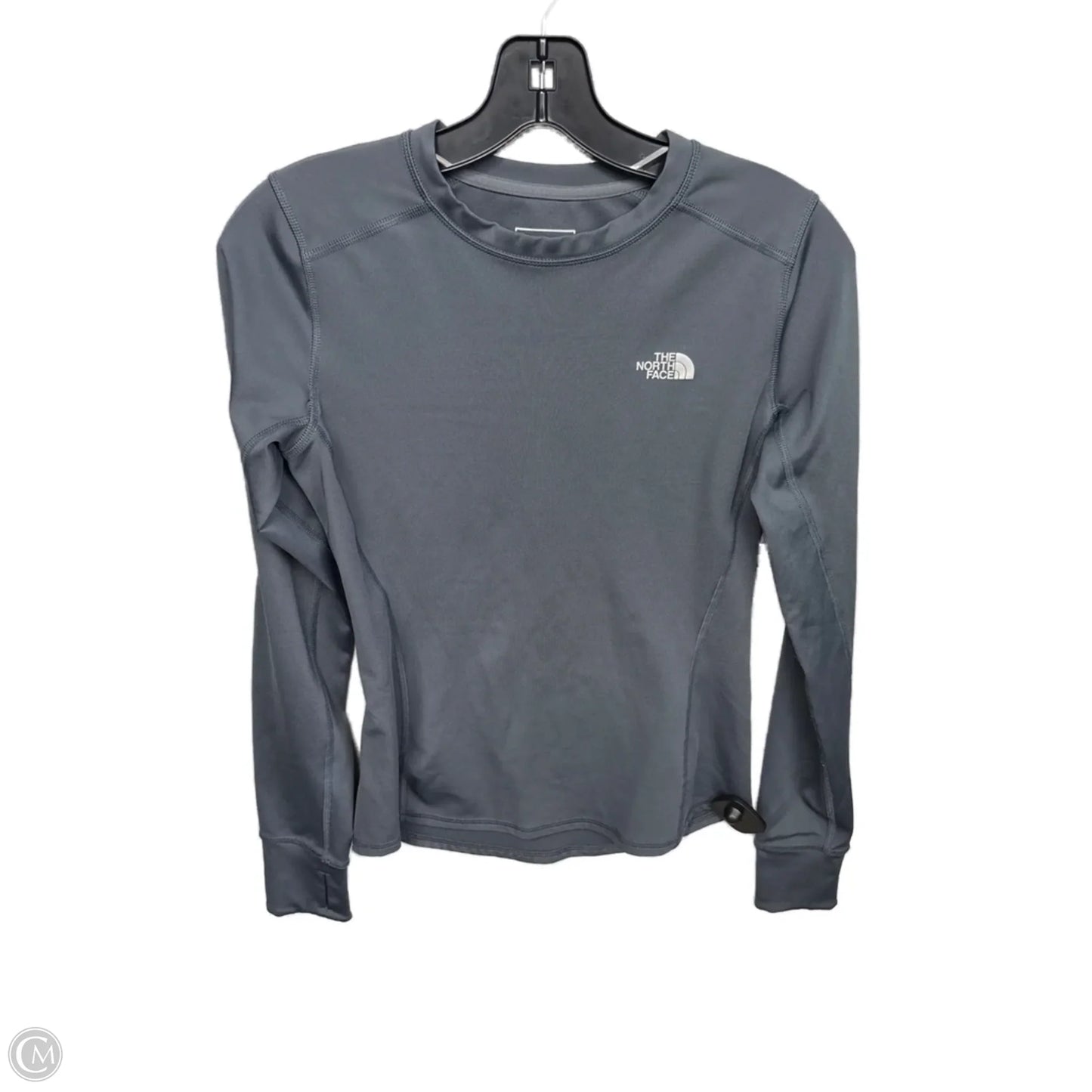 Athletic Top Long Sleeve Crewneck By The North Face In Grey, Size: S