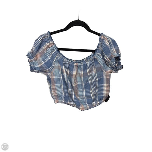 Top Short Sleeve Basic By American Eagle In Blue, Size: S