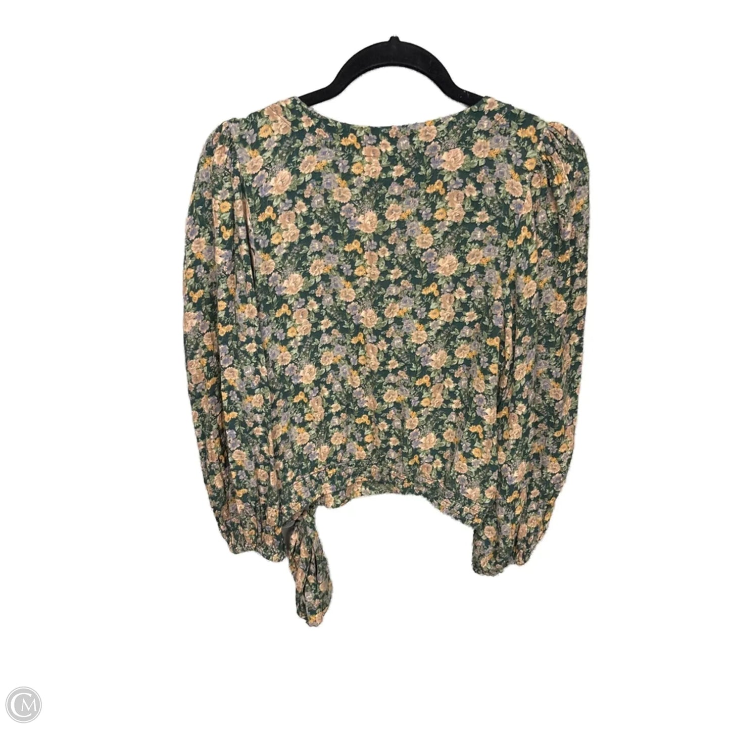 Top Long Sleeve By American Eagle In Green, Size: M