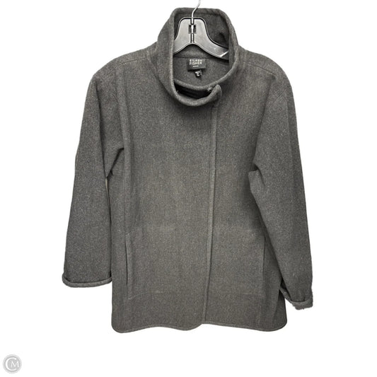 Jacket Other By Eileen Fisher In Grey, Size: Mp