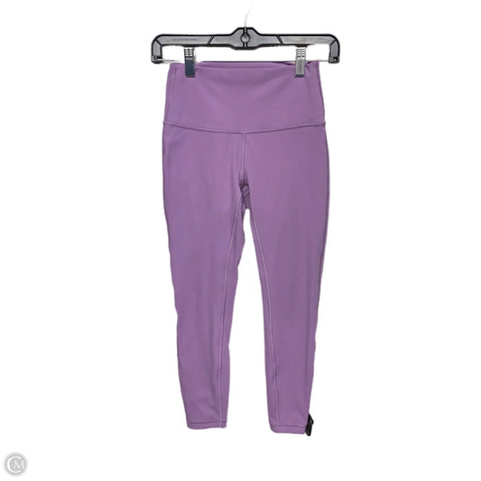 Athletic Leggings By Lululemon In Purple, Size: 4