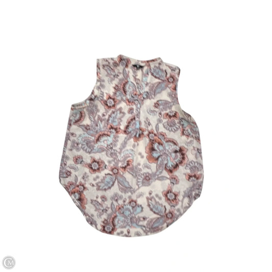 Top Sleeveless By Clothes Mentor In Floral Print, Size: Xl