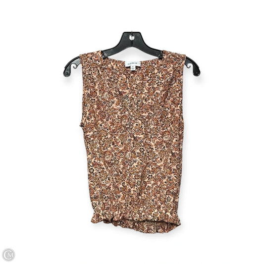 Top Sleeveless By Evereve In Orange, Size: Xs