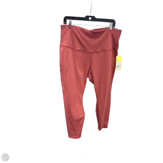 Athletic Capris By All In Motion In Orange, Size: 1x