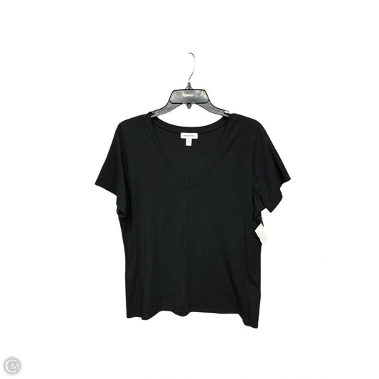 Top Short Sleeve Basic By Nordstrom In Black, Size: Xl