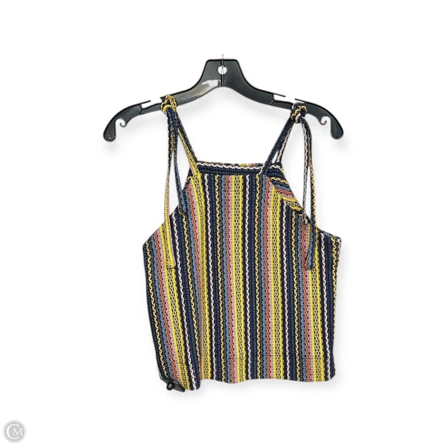Top Sleeveless By Madewell In Blue & Yellow, Size: Xs