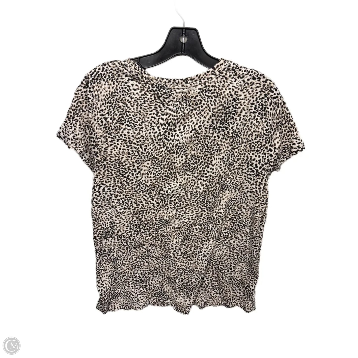 Top Short Sleeve By Athleta In Animal Print, Size: L