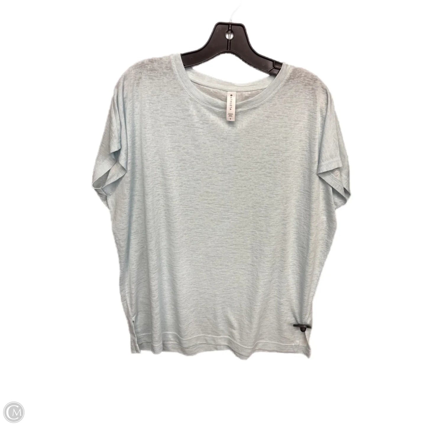 Athletic Top Short Sleeve By Athleta In Blue, Size: S