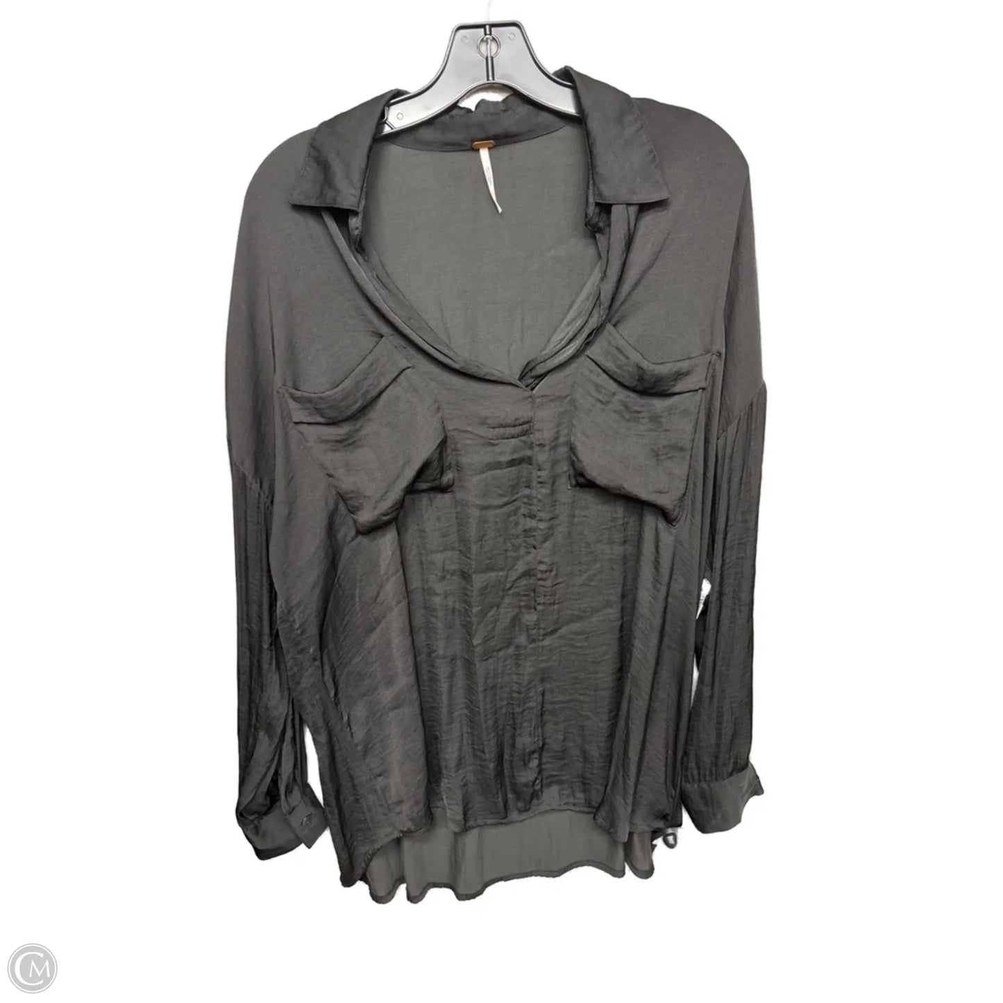 Top Long Sleeve By Free People In Black, Size: M