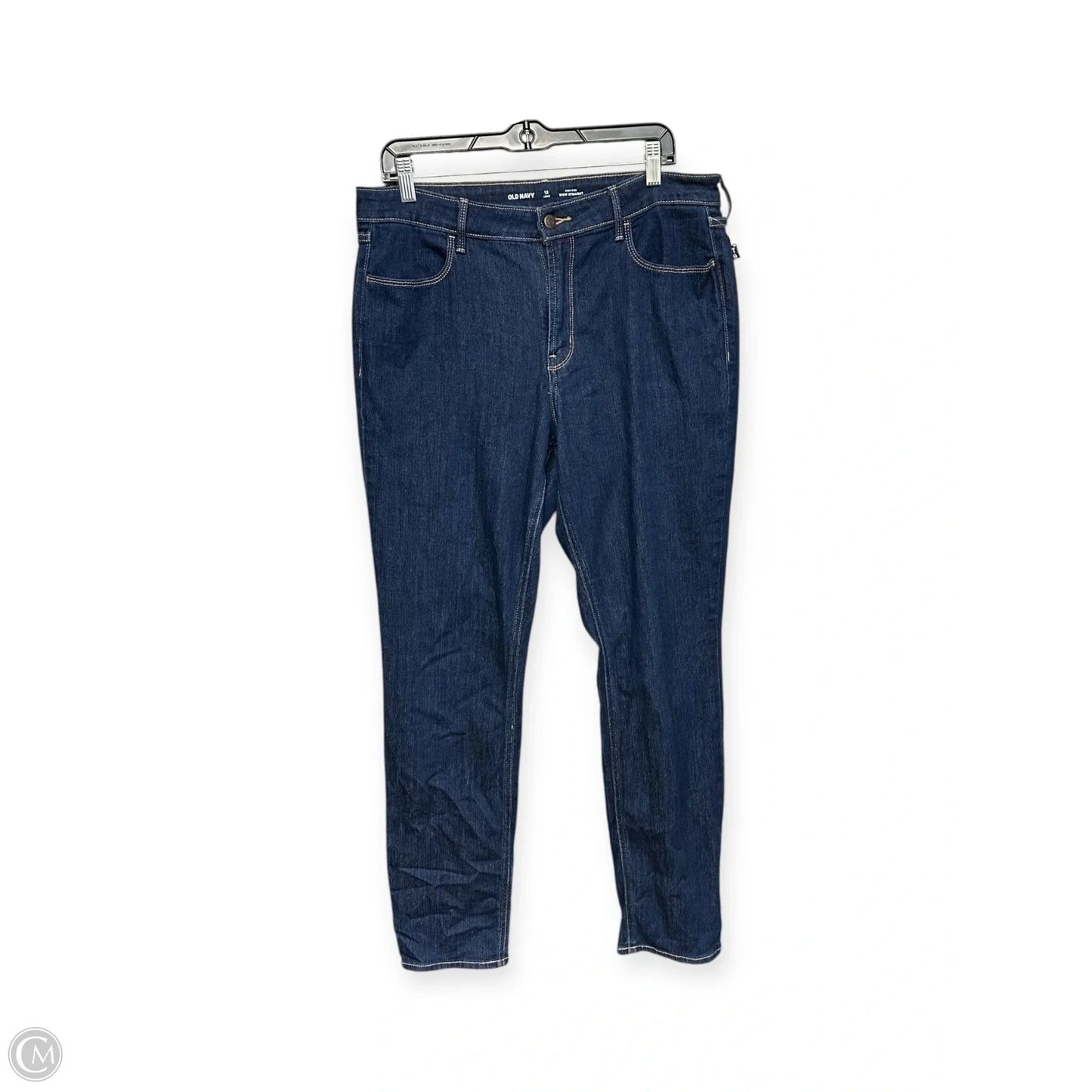 Jeans Straight By Old Navy In Blue Denim, Size: 12l