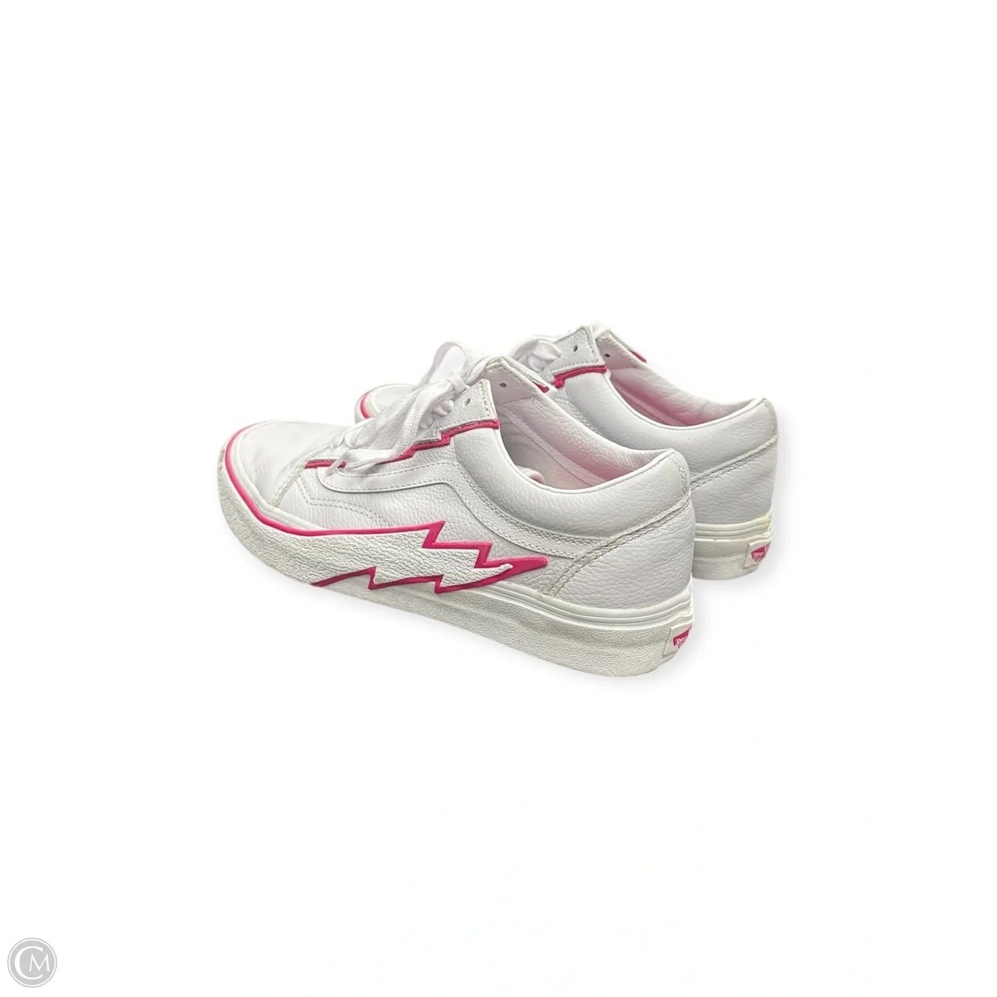 Shoes Sneakers By Vans In Pink & White, Size: 9