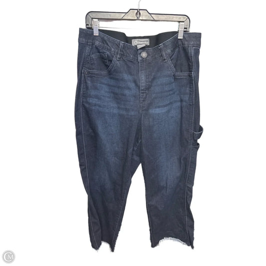 Jeans Cropped By Democracy In Blue Denim, Size: 20