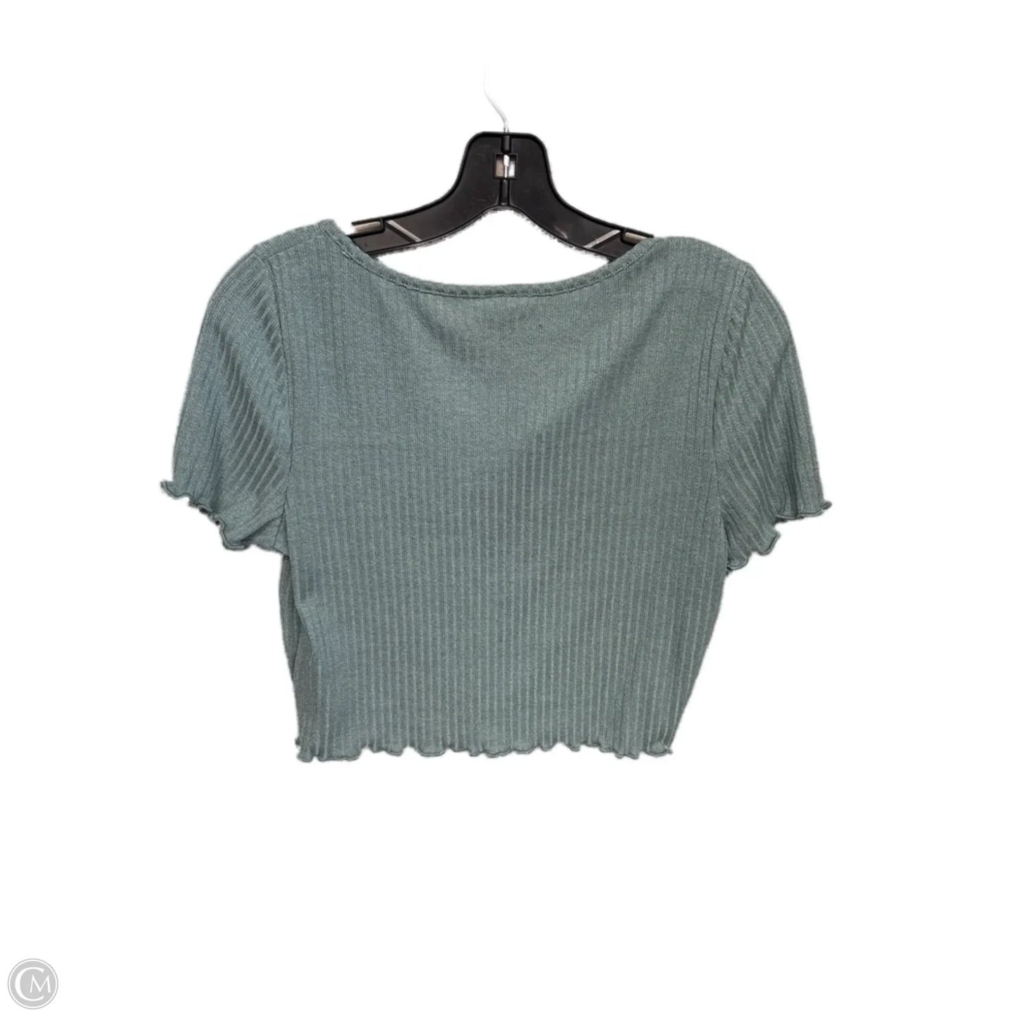 Top Short Sleeve By Shein In Teal, Size: 0x