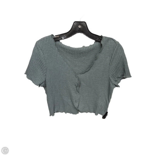 Top Short Sleeve By Shein In Green, Size: 0x